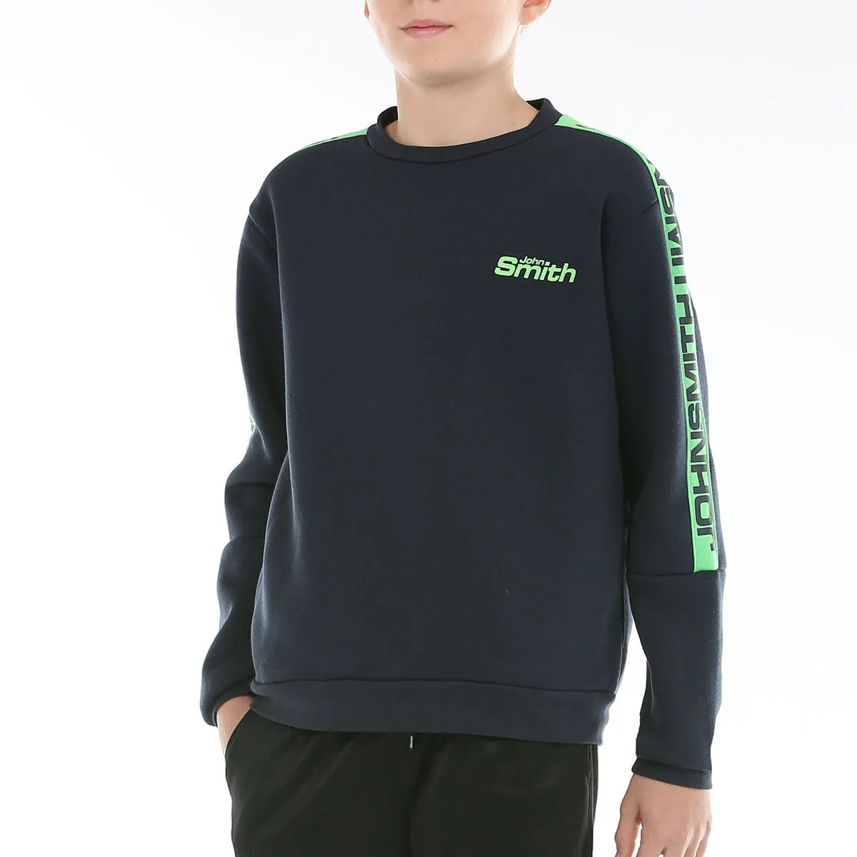 SUDADERA JOHN SMITH RUSER JR MARINO — color Marino