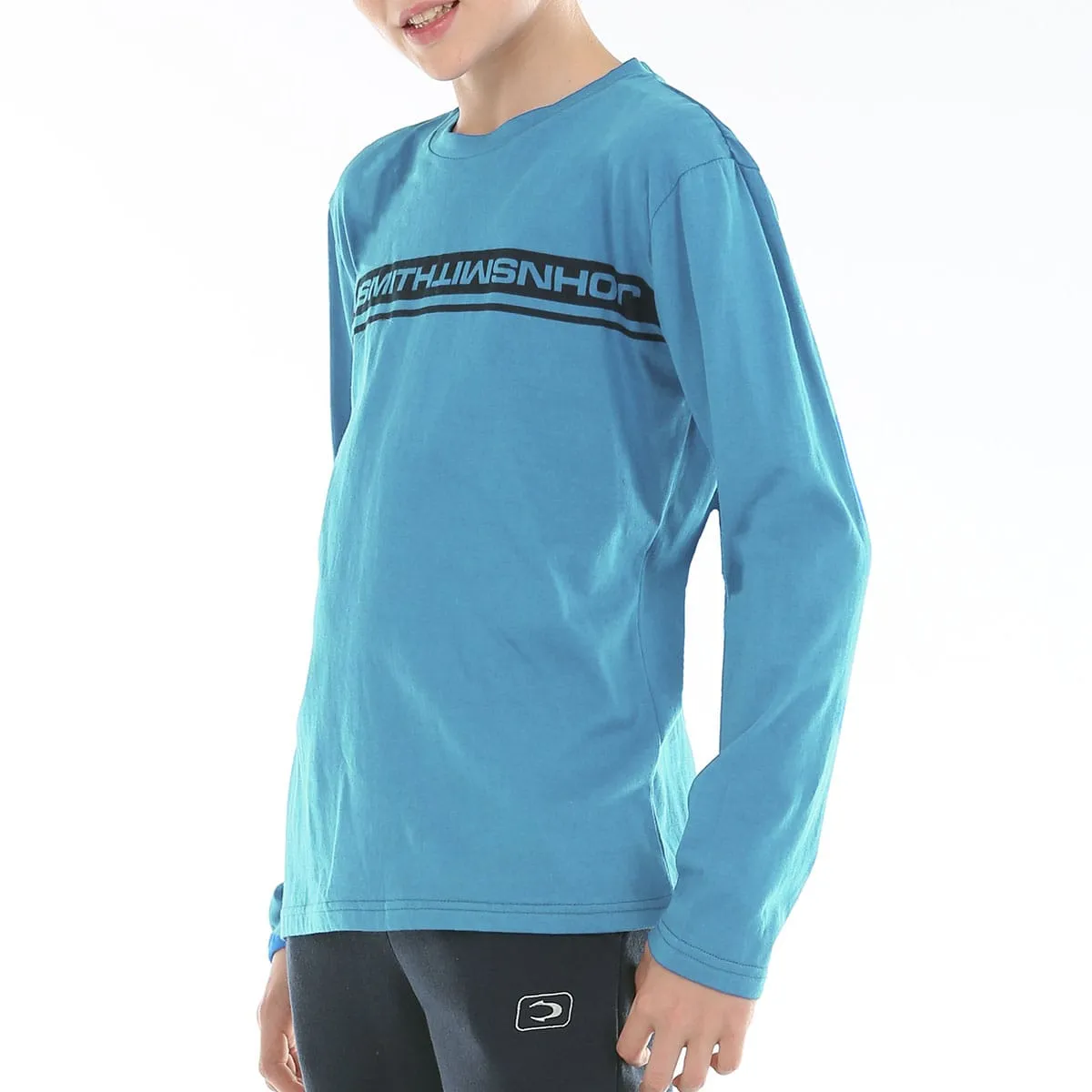 CAMISETA JOHN SMITH RIDI JR MANGA LARGA AZUL INTENSO — color Azul Intenso