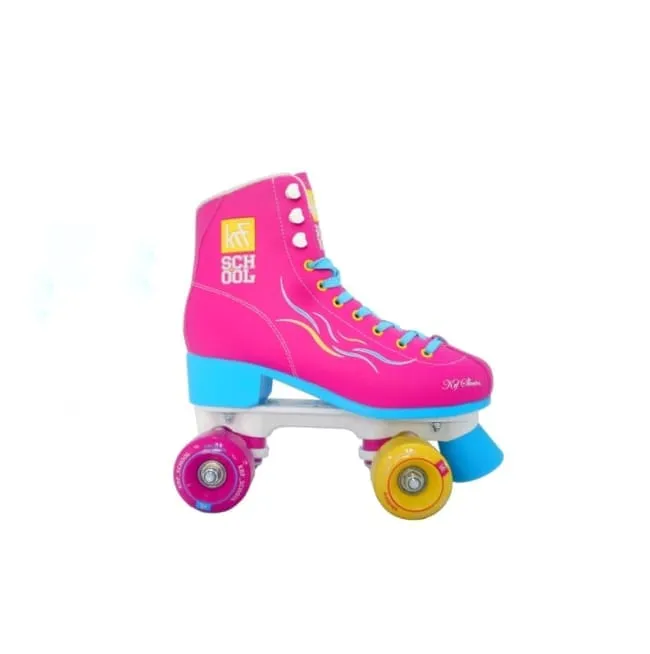 PATÍN 4 RUEDAS KRF NEW SCHOOL EDICIÓN ESPECIAL ROSA AMARILLO — color Rosa Amarillo