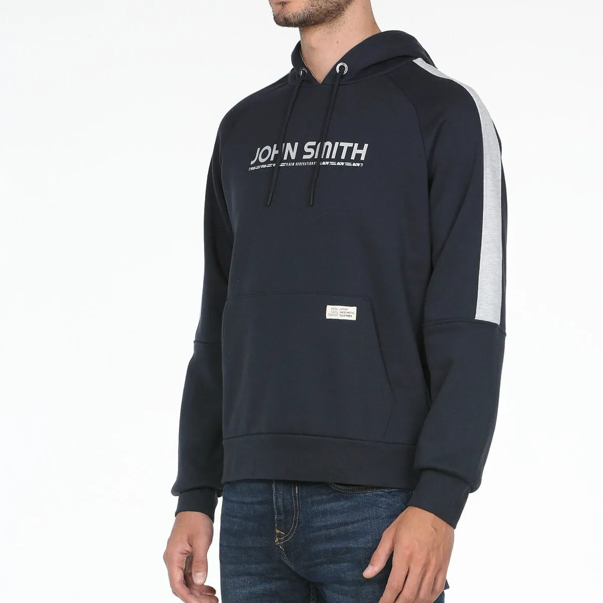 SUDADERA JOHN SMITH SILEX AZUL MARINO CABALLERO ALGODÓN — color Azul Marino