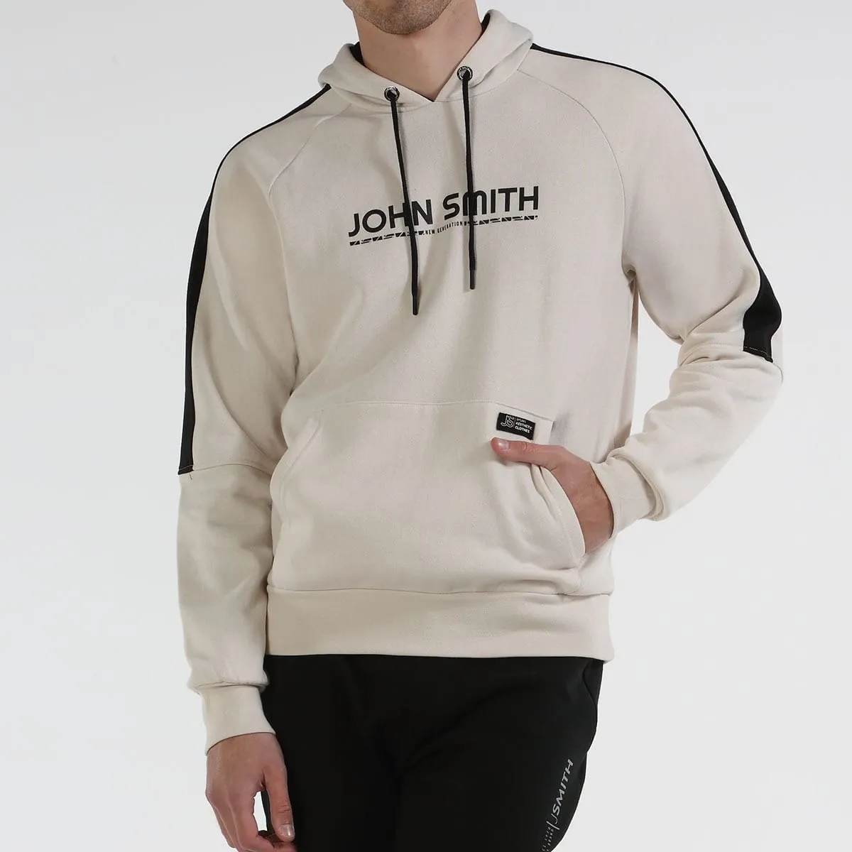 SUDADERA JOHN SMITH SILEX HUESO CABALLERO ALGODÓN — color Único
