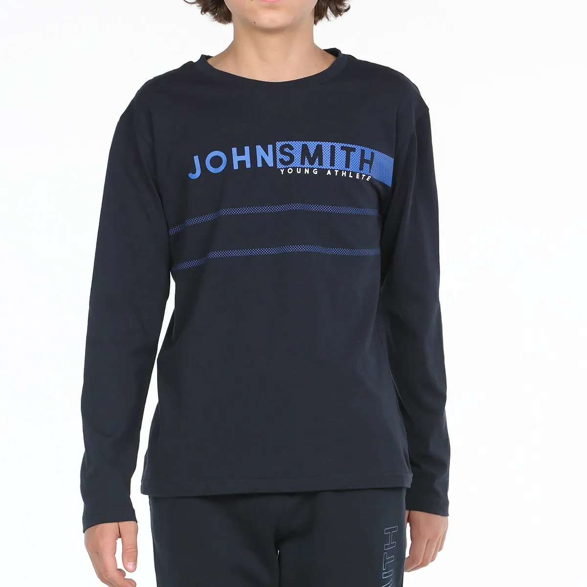 CAMISETA JOHN SMITH MANGA LARGA BORDO MARINO NIÑO — color Marino