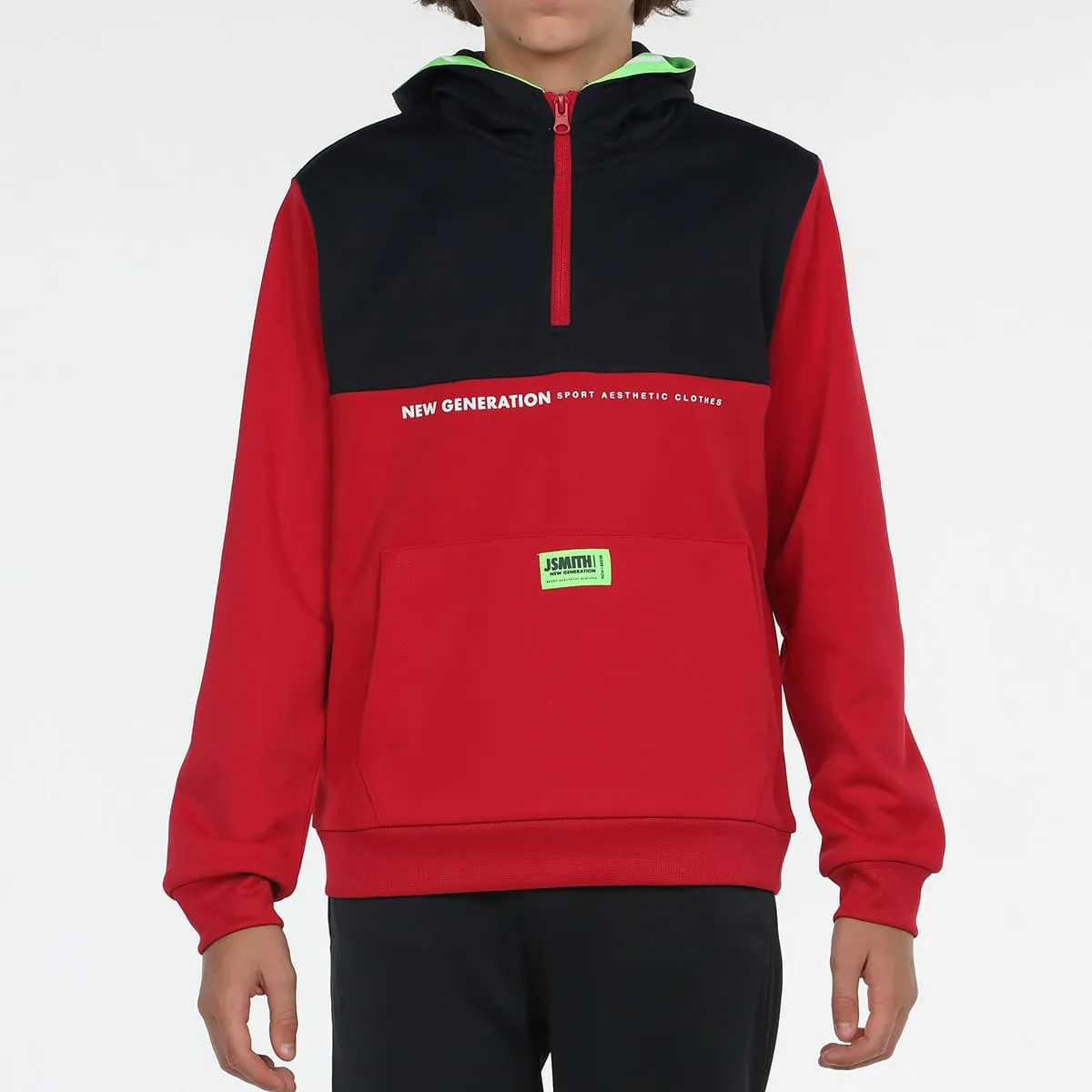 SUDADERA JOHN SMITH SIENA JR ROJO — color Rojo
