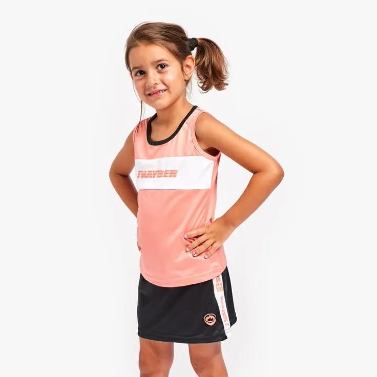 SET JHAYBER CRUNCH CORAL DN23076 NIÑA — color Coral
