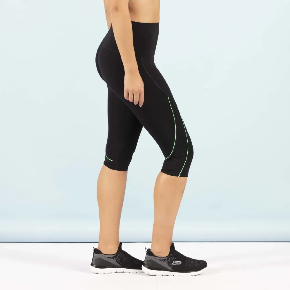 LEGGINGS DITCHIL PIRATA FIRMNESS NEGRO VERDE — color Negro Verde