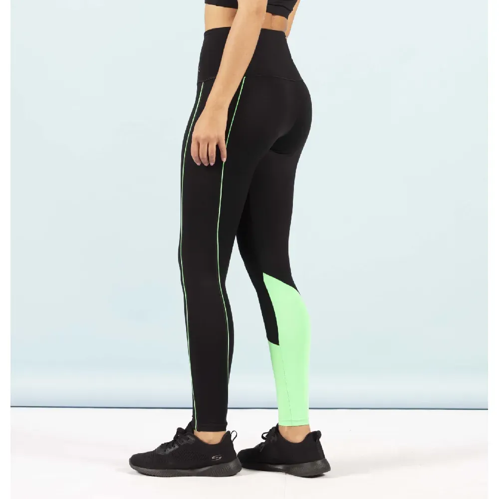 LEGGINGS DITCHIL INITIATIVE NEGRO VERDE — color Negro Verde