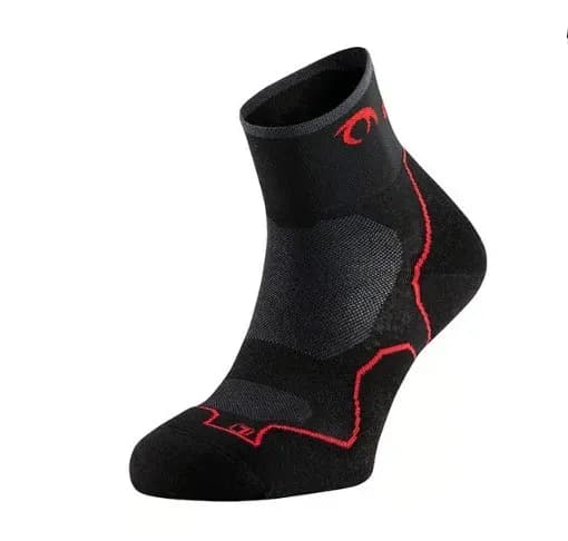CALCETÍN LURBEL TRAIL RUNNING DESAFÍO THREE NEGRO ROJO — color Negro Rojo