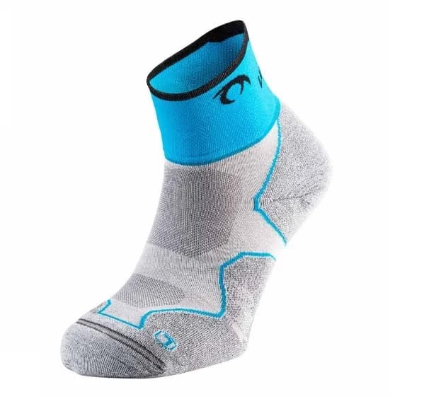CALCETÍN LURBEL TRAIL RUNNING DESAFÍO THREE GRIS TURQUESA — color Gris Turquesa