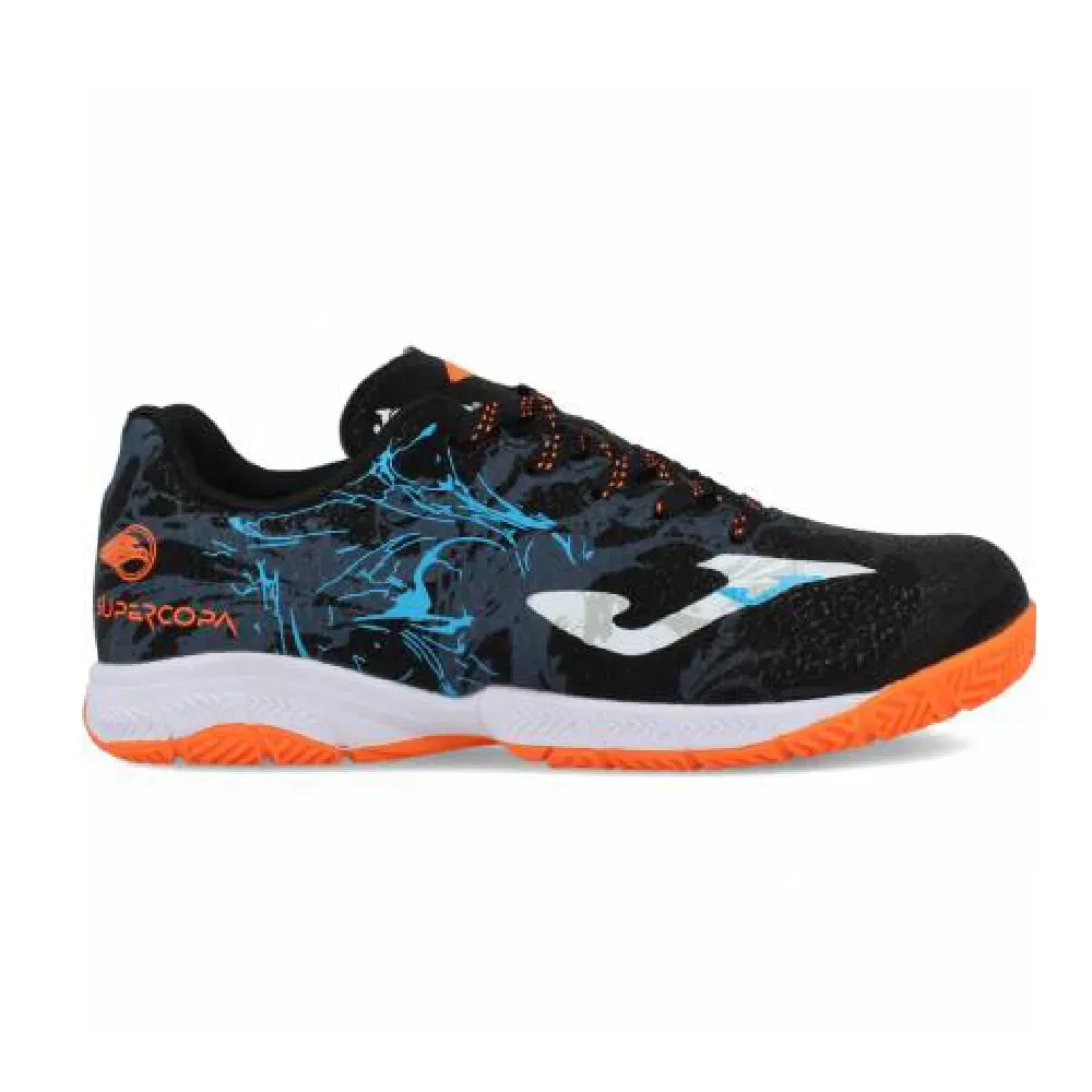 ZAPATILLAS JOMA SUPER COPA JR 2431 NEGRO TURQUESA INDOOR — color Negro Turquesa