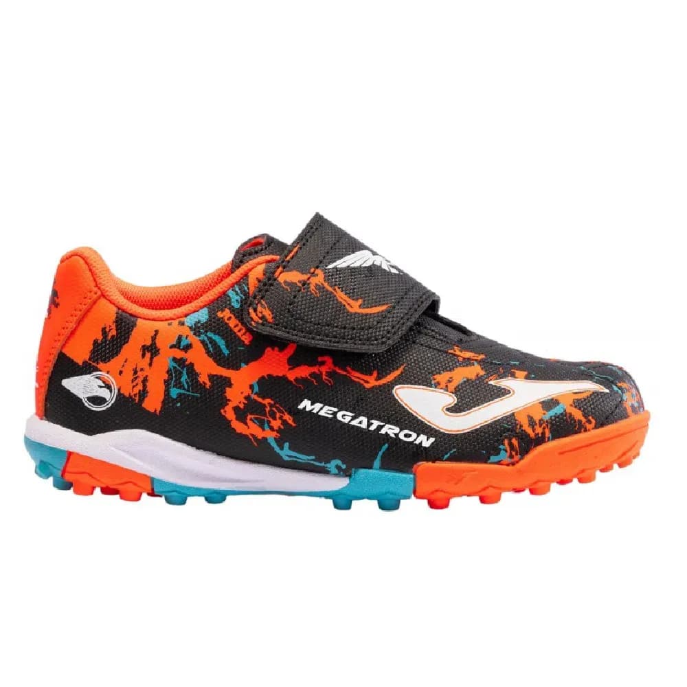 ZAPATILLAS JOMA MEGATRON NEGRO NARANJA TURF — color Negro Naranja