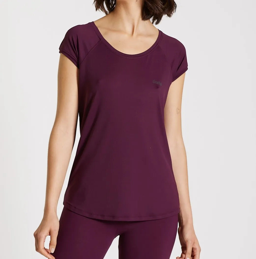 CAMISETA LYCRA DITCHIL EASE BURDEO — color Único