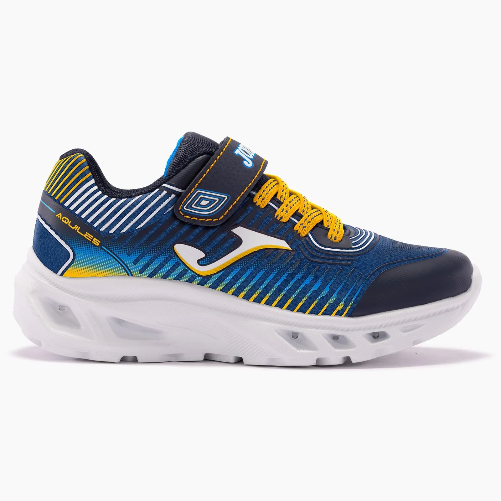 ZAPATILLA JOMA AQUILES JR 2403 MARINO MOSTAZA CON LUZ JAQUIW2403V — color Marino