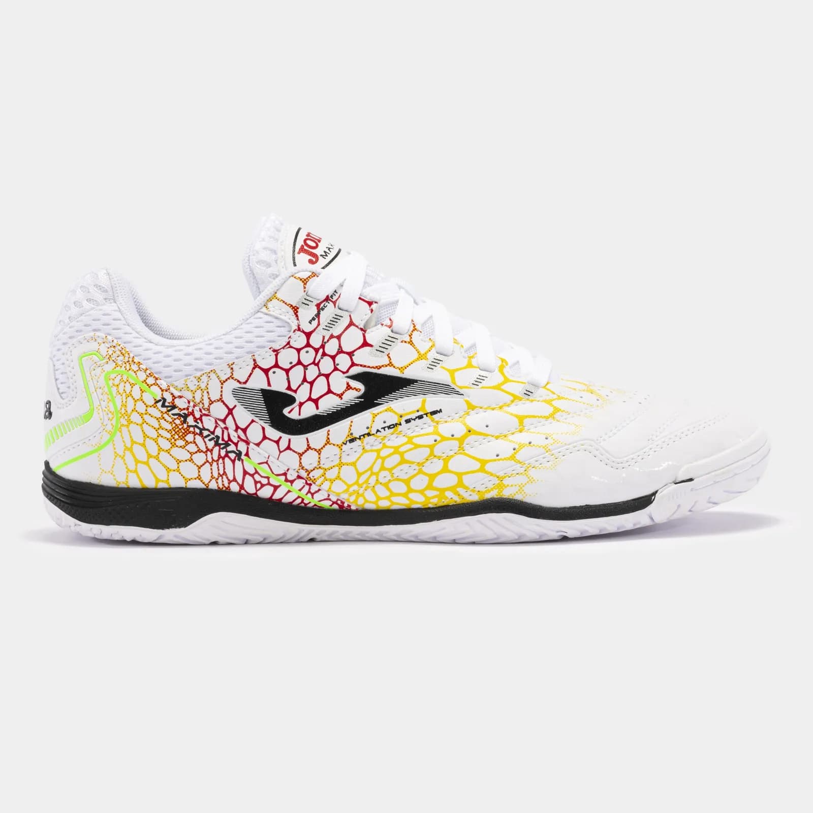 ZAPATILLA JOMA MAXIMA 2442 BLANCO AMARILLO INDOOR MAXW2442IN — color Blanco Amarillo