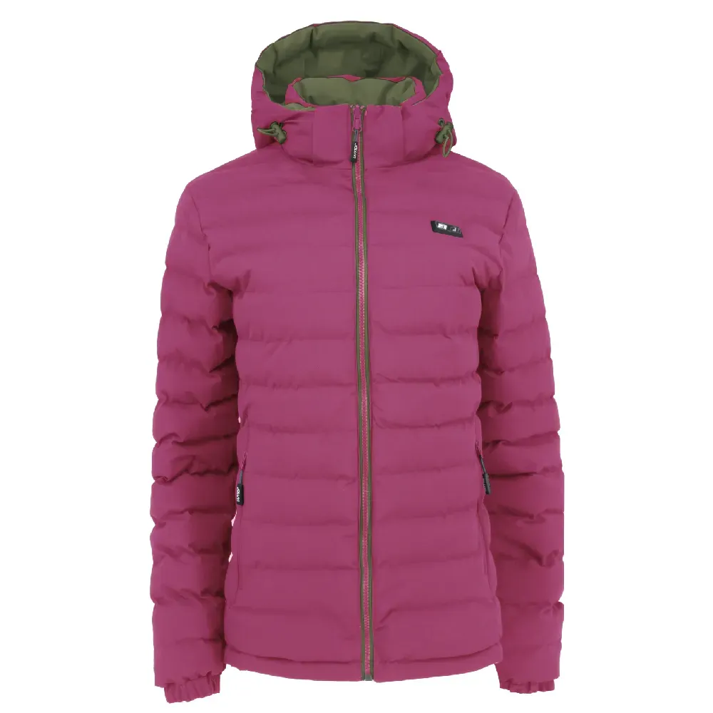ANORAK JOLUVI HEAT DUO W 237240 REVERSIBLE VERDE CAZA ORQUÍDEA — color Verde Caza