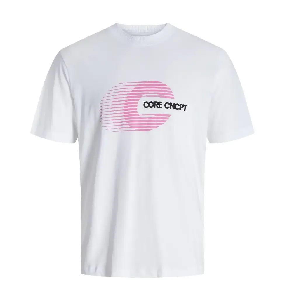 CAMISETA JACK&JONES LOGO CREW NECK BLANCA — color Blanca