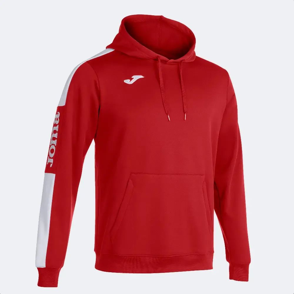 SUDADERA JOMA JR CON CAPUCHA CHAMPIONSHIP IV ROJO BLANCO 102103.602 — color Rojo Blanco