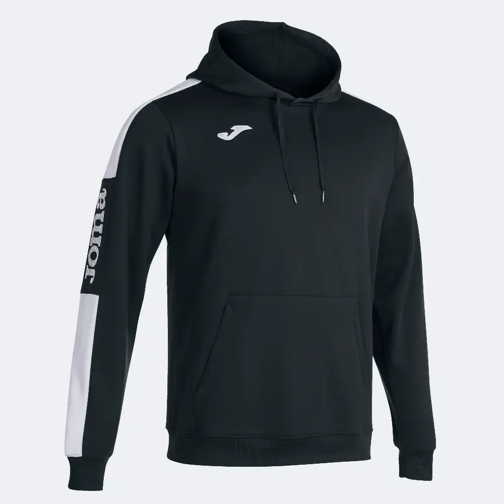 SUDADERA JOMA JR CON CAPUCHA CHAMPIONSHIP IV NEGRO BLANCO 102103.102 — color Negro Blanco