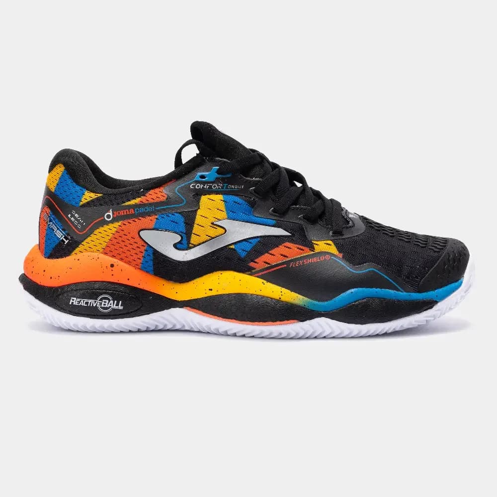 ZAPATILLA JOMA SMASH MEN 2531 NEGRO ROJO NARANJA TSMAW2531C — color Negro Rojo