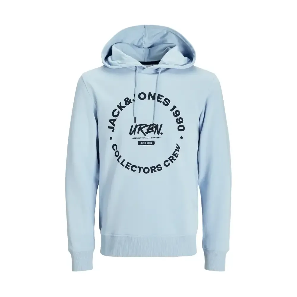 SUDADERA JACK & JONES CON CAPUCHA SIMON CELESTE — color Celeste