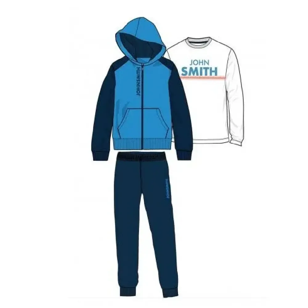CHÁNDAL JOHN SMITH BEBÉ ALGODÓN 3 PIEZAS BANTU AZUL — color Azul