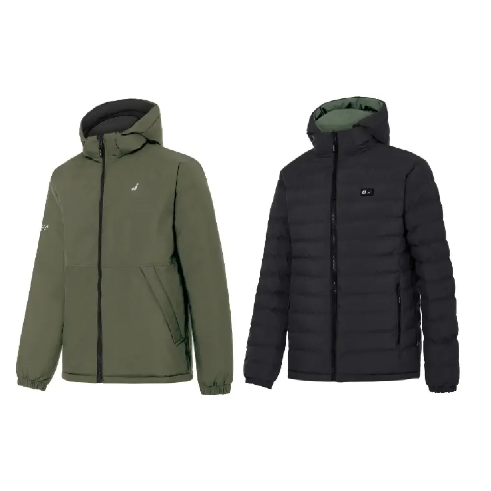 ANORAK JOLUVI HEAT DUO KAKI NEGRO 237238 REVERSIBLE — color Negro