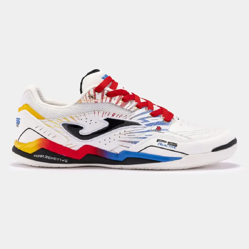 ZAPATILLA JOMA FS REACTIVE 2476 WHITE RED FSW2476INJ — color White Red