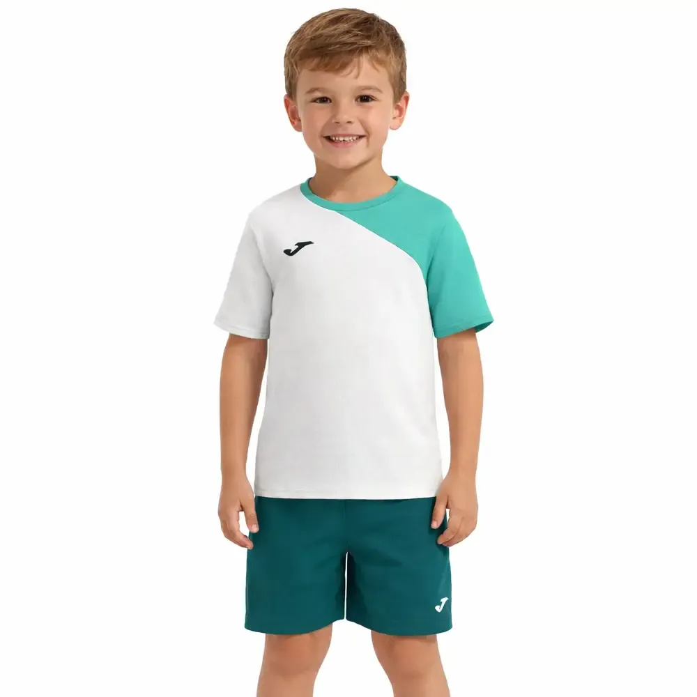 SET DEPORTIVO INFANTIL JOMA METAVERSE BLANCO VERDE — color Blanco Verde