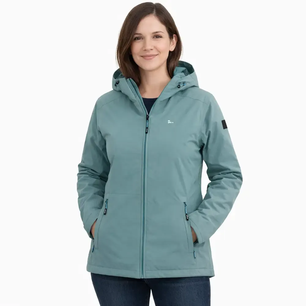 ABRIGO JOLUVI MUJER HEAT VOLERE 23885 SAGE GREEN CALEFACTABLE — color Green