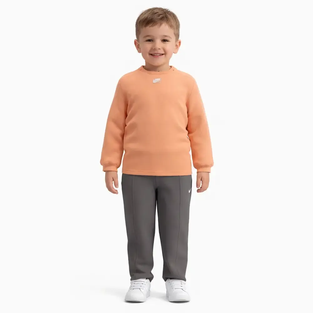 CHÁNDAL JOMA BEBÉ NARANJA GRIS ALGODÓN — color Naranja Gris