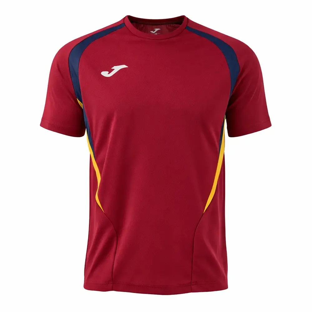 CAMISETA JOMA CHAMPIONSHIP 20 BURDEOS DARK NAVY 105164.683 — color Burdeos