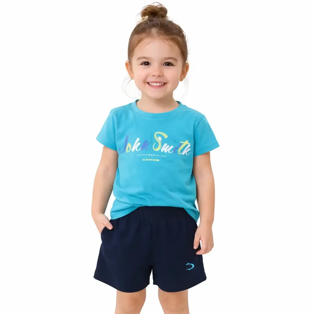 CONJUNTO ALGODÓN BEBÉ NIÑA JOHN SMITH ESTEFANIA ROSA — color Rosa