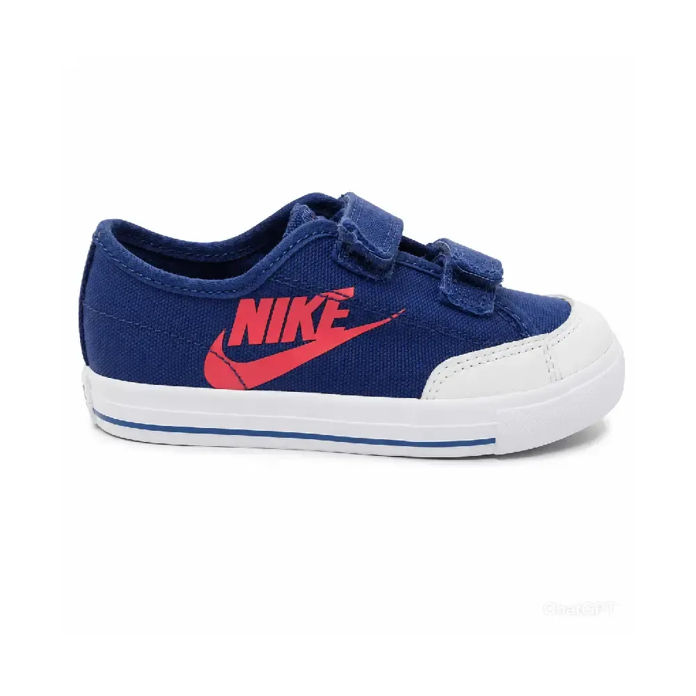 ZAPATILLA LONA NIÑO BEBÉ AZUL NIKE VELCRO — color Azul Nike