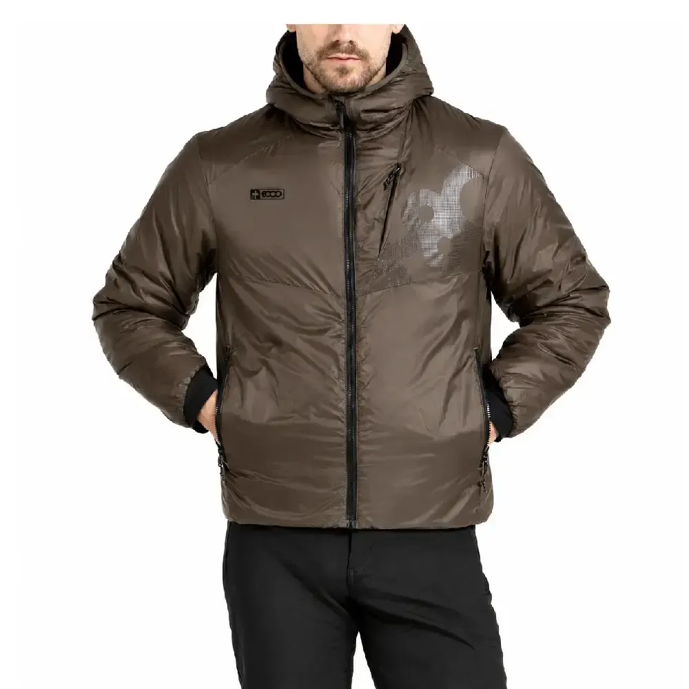 ANORAK +8000 MONTEMAY CABALLERO CHOCOLATE | OUTDOOR MONTAÑA TEJIDO TÉCNICO — color Marrón