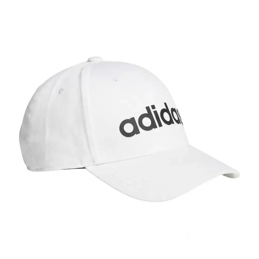 GORRA ADIDAS DAILY CAP IC9707 UNISEX LIFESTYLE VISERA CURVA AJUSTABLE — color Blanca