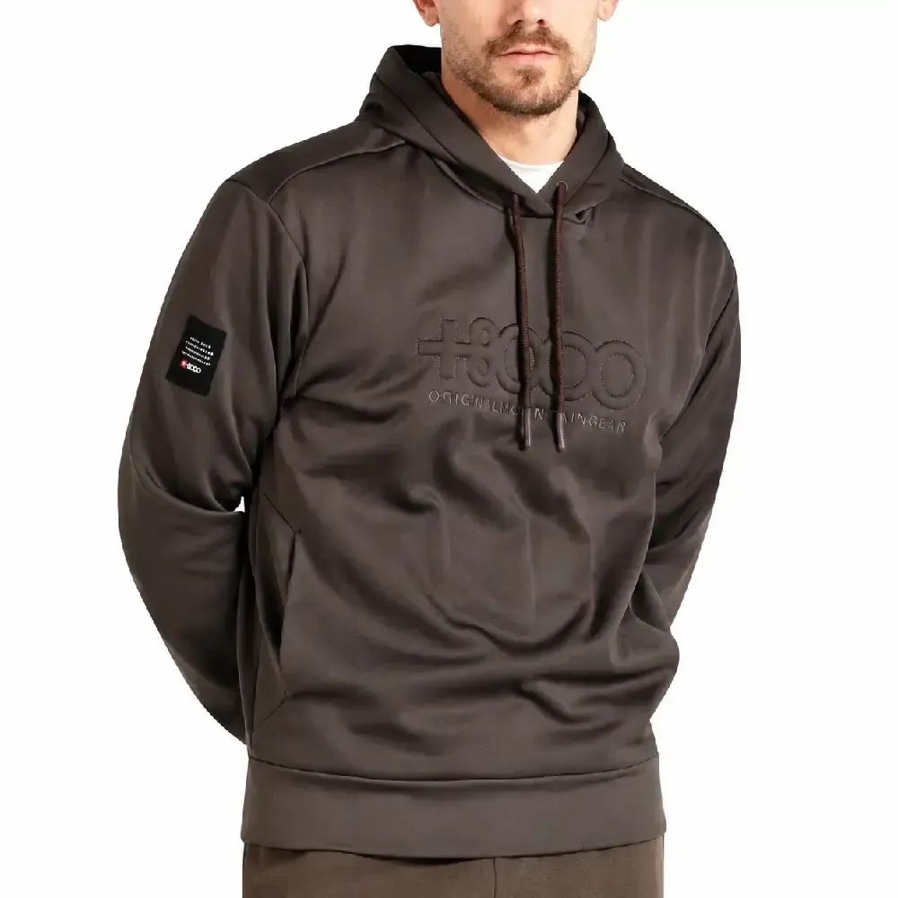 SUDADERA +8000 ABSOL CABALLERO CHOCOLATE | OUTDOOR MONTAÑA TEJIDO TÉCNICO — color Marrón