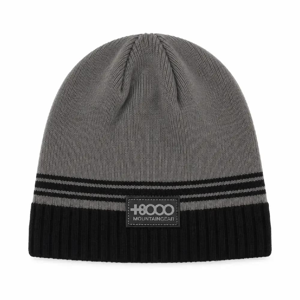 GORRO +8000 8GR-2613 NEGRO | GORRO INVIERNO OUTDOOR TEJIDO CÁLIDO Y CONFORT — color Negro
