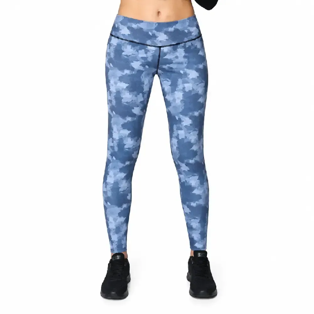 MALLA JHAYBER MUJER NAIROBI ESTAMPADA | FITNESS ELÁSTICA TRANSPIRABLE ALTO CONFORT — color Negro