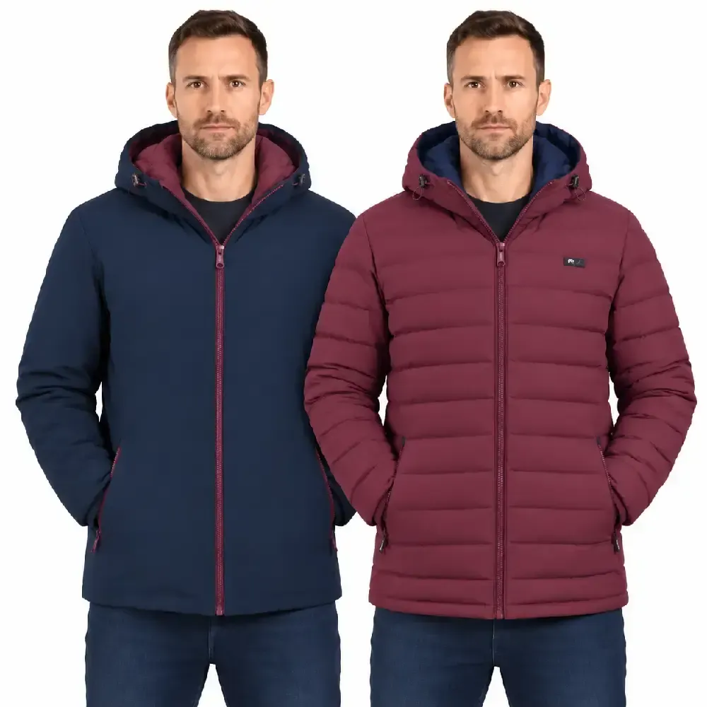 ANORAK JOLUVI HEAT DIPA REVERSIBLE 237238 BURDEO MARINO — color Marino