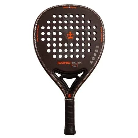PALA BLACK CROWN ICONIC POTENCIA CONTROL Y RENDIMIENTO PROFESIONAL EN PISTA — color Gris Negro