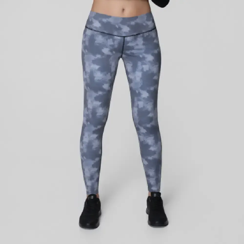 MALLA JHAYBER MUJER NAIROBI ESTAMPADA | FITNESS ELÁSTICA TRANSPIRABLE ALTO CONFORT — color Negro