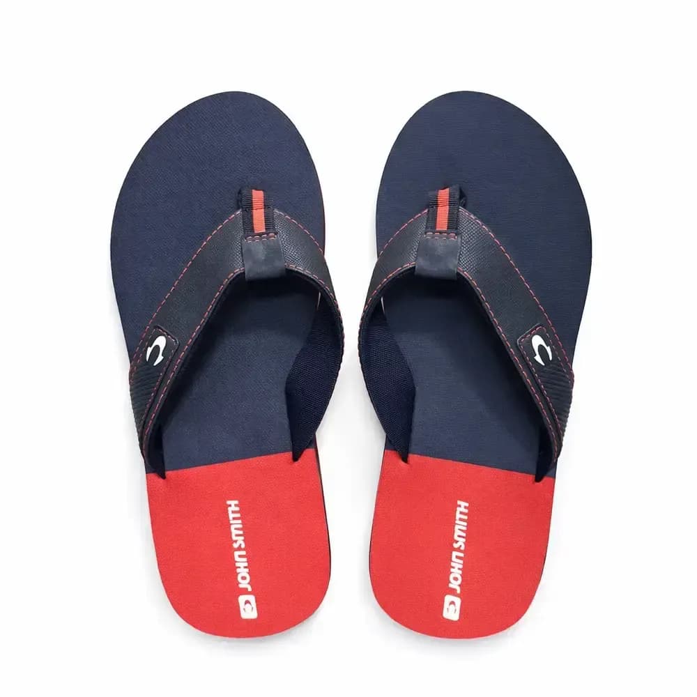 CHANCLAS JOHN SMITH HOMBRE DEDO MARINO ROJAS| LIGERAS CÓMODAS VERANO PISCINA PLAYA — color Azul Marino