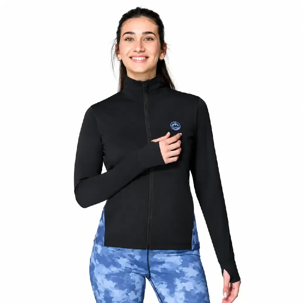 CHAQUETA MUJER JHAYBER NAIROBI NEGRA | DEPORTE TÉCNICA LIGERA OUTDOOR FITNESS — color Negro