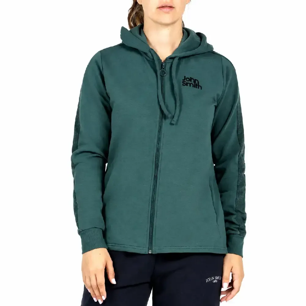 CHAQUETA JOHN SMITH HUNAP MUJER ALGODÓN VERDE BOTELLA | CONFORT DIARIO ESTILO DEPORTIVO — color Verde Bosque