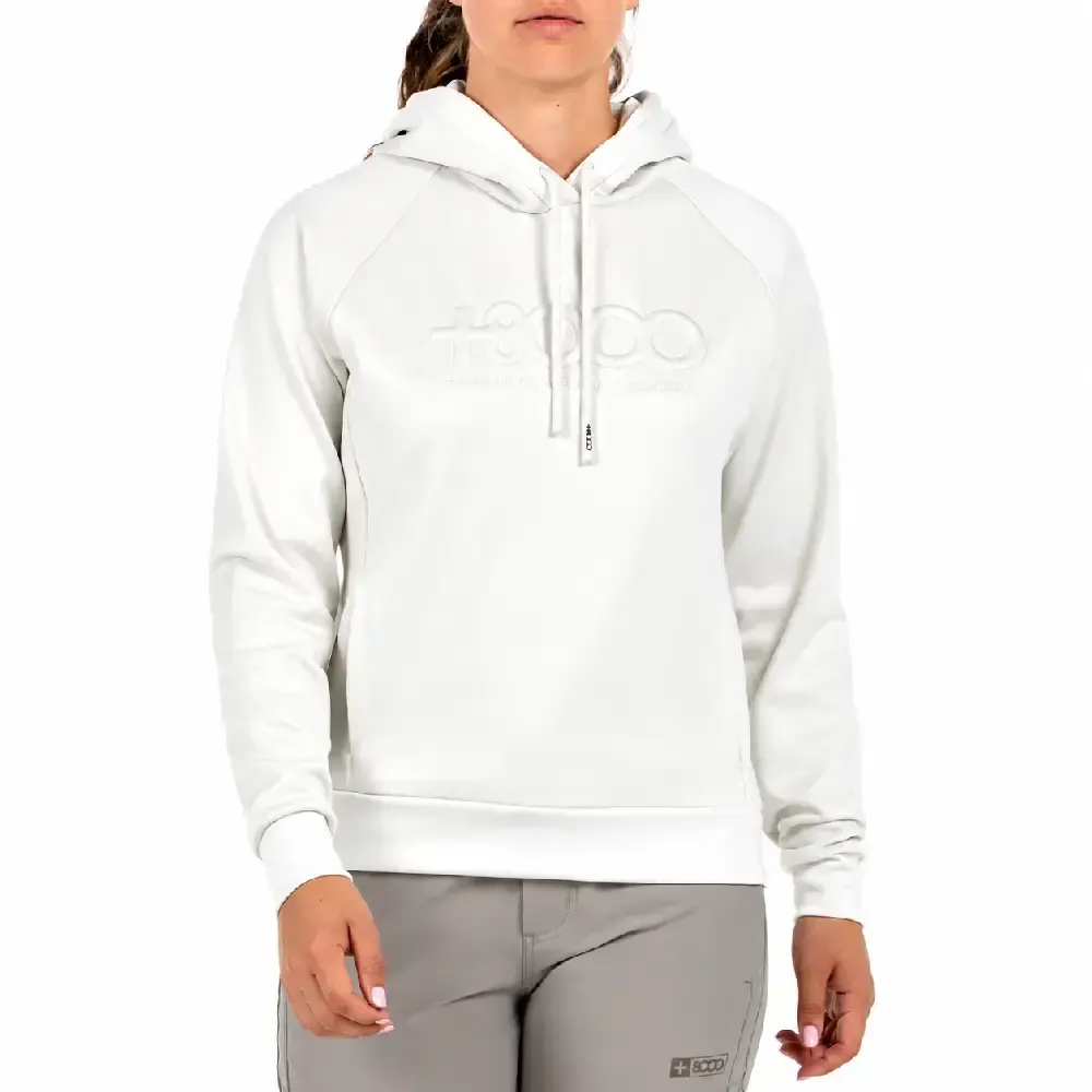SUDADERA +8000 BEMBI MUJER BLANCO| OUTDOOR MONTAÑA TEJIDO TÉRMICO — color Blanco