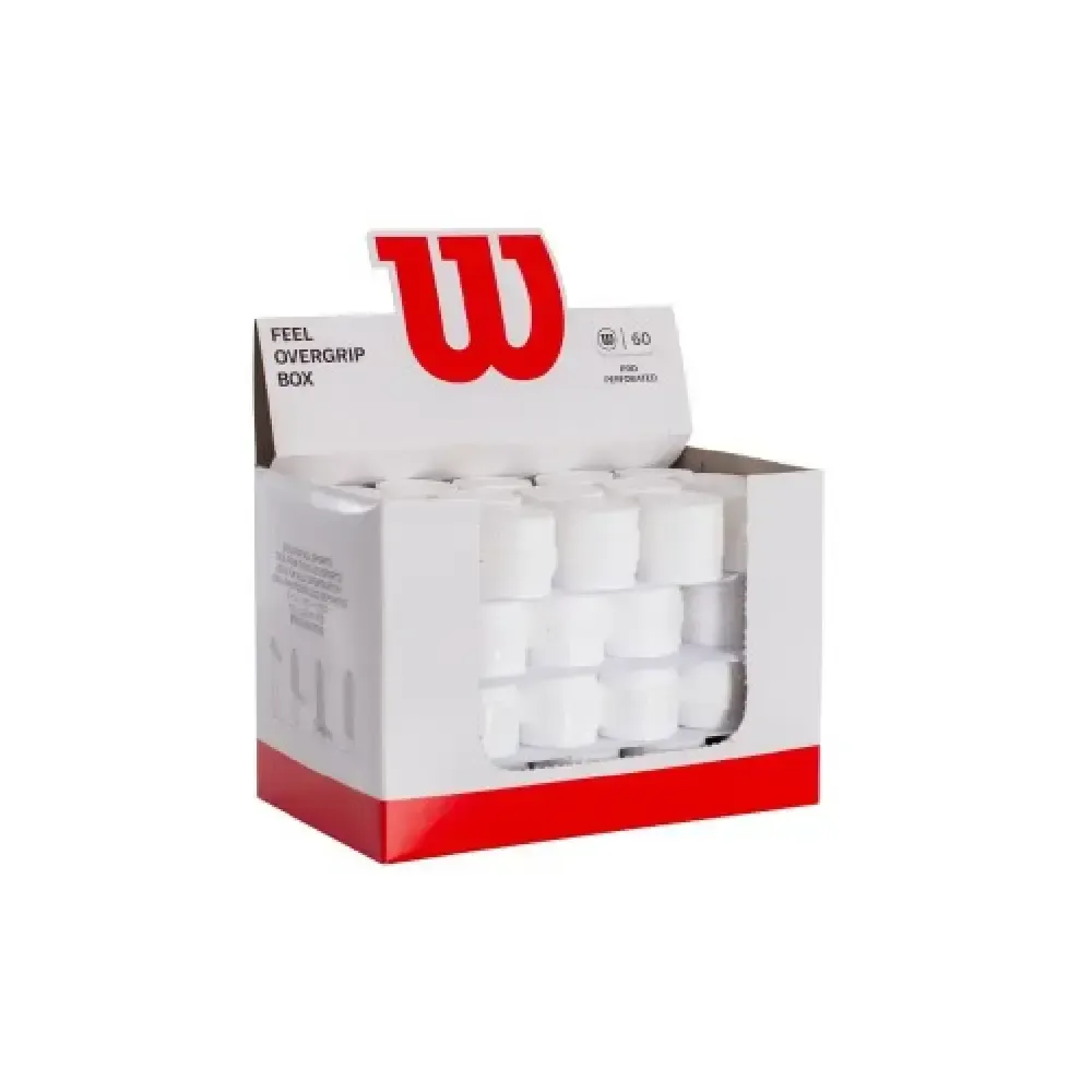 OVERGRIPS WILSON BLANCO PRO PERFORADOS | AGARRE PROFESIONAL Y TRANSPIRACIÓN — color Blanca