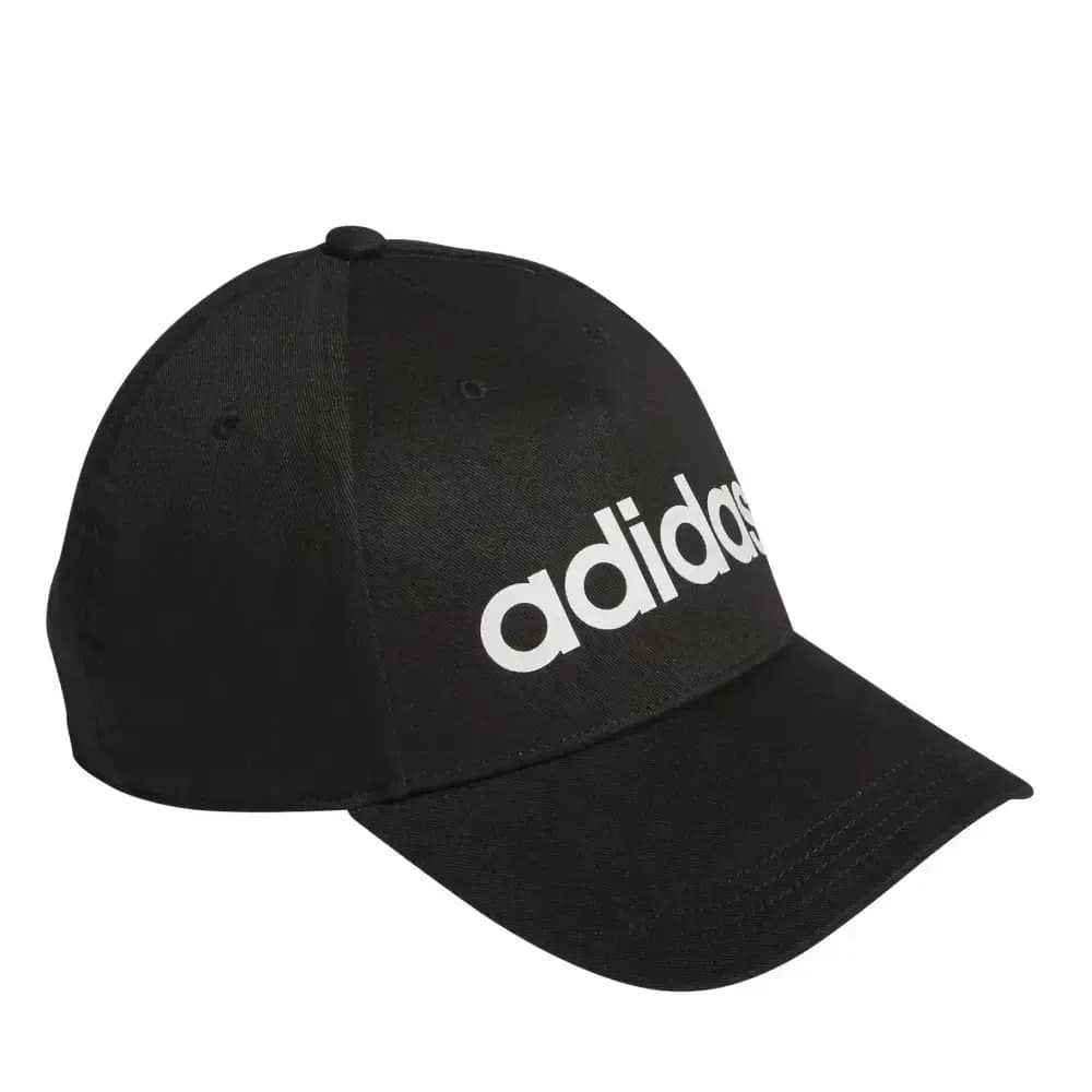 GORRA ADIDAS DAILY CAP HT6356 UNISEX LIFESTYLE VISERA CURVA AJUSTABLE — color Negro
