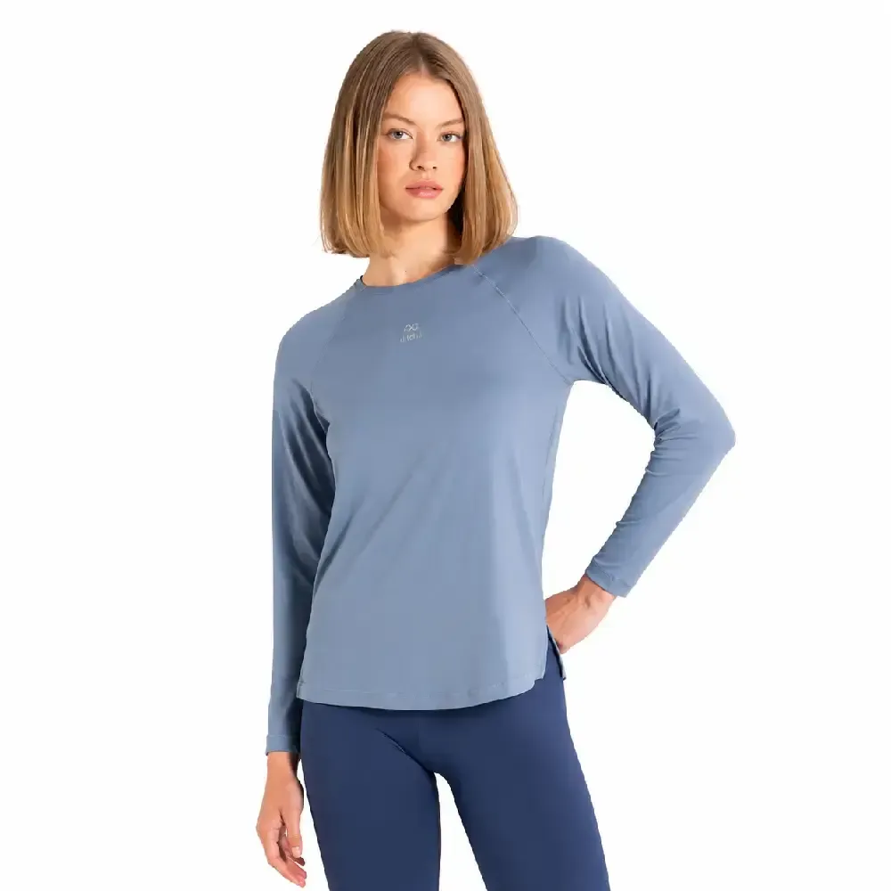 CAMISETA LYCRA DITCHIL SLEEVE DIVA AZUL ABYSS LS1035 MUJER | CONFORT, TRANSPIRABILIDAD Y AJUSTE DEPORTIVO — color Azul Abyss