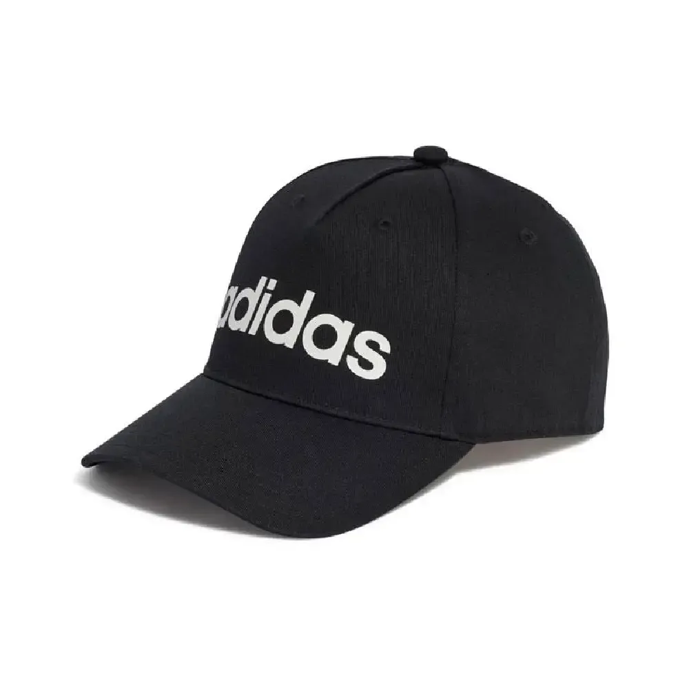 GORRA ADIDAS DAILY CAP HT6356 UNISEX LIFESTYLE VISERA CURVA AJUSTABLE — color Negro