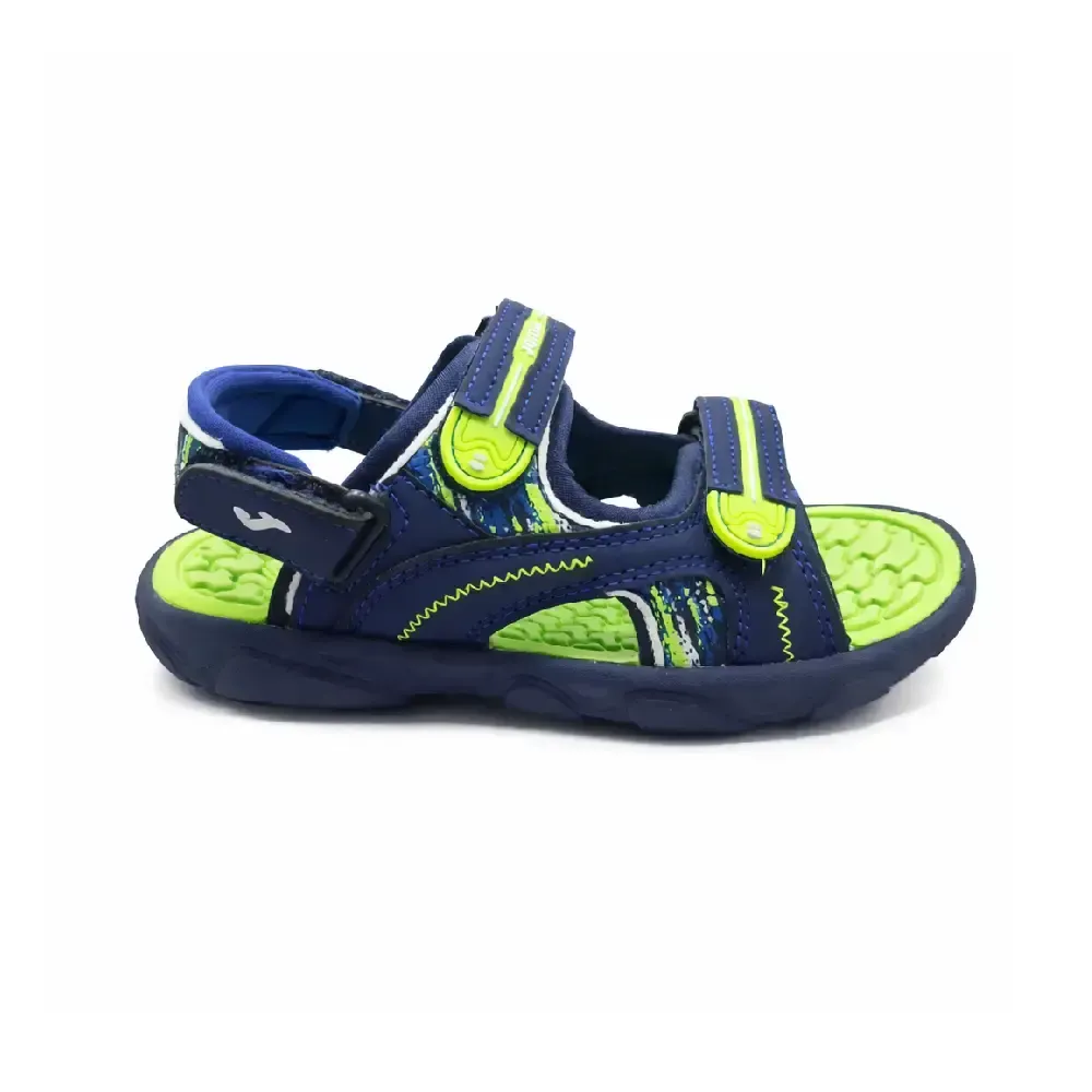 SANDALIA JOMA NIÑO MARINO FLÚOR | GOMA LIGERA CÓMODA VERANO PLAYA PISCINA — color Azul Marino