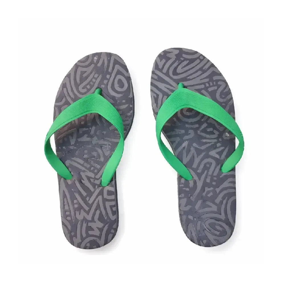 CHANCLAS REEBOK MUJER GOMA DEDO ESTAMPADAS | CÓMODAS LIGERAS VERANO PISCINA PLAYA — color Gris